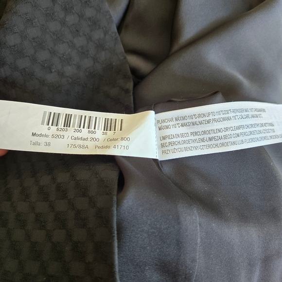 Massimo Dutti Skirt Black Tiered Ruffle with velvet waist Style 5203 Size Medium - Picture 5 of 8